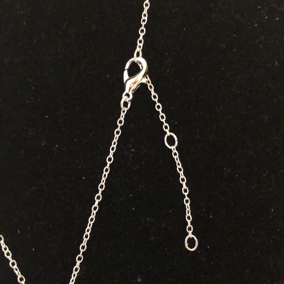 - Silver and Turquoise Heart Pendant Necklace - Picture 3 of 7